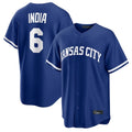KC.Royals #6 Jonathan India Player Royal Game Home Edoa Stitched Jerseys
