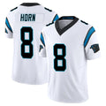 C.Panthers #8 Jaycee Horn Player White Vapor F.U.S.E. Limited Home Game Edoa Stitched Jerseys