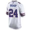 B.Bills #24 Cole Bishop Player White Home Game Edoa Stitched Jerseys