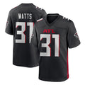 A.Falcons #31 Xavier Watts Player Black Home Game Edoa Stitched Jerseys