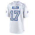 B.Bills #17 Josh Allen Player White Rivalries Collection Game Edoa Stitched Jerseys