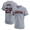 C.Guardians #28 Tanner Bibee Player Gray Road Limited Elite Home Edoa Stitched Jerseys