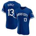 KC.Royals #13 Salvador Perez Player Royal City Connect Limited Elite Home Game Edoa Stitched Jerseys