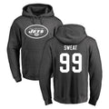 NY.Jets #99 T'Vondre Sweat Player Gray Pullover Hoodies Limited Game Edoa Stitched Jerseys