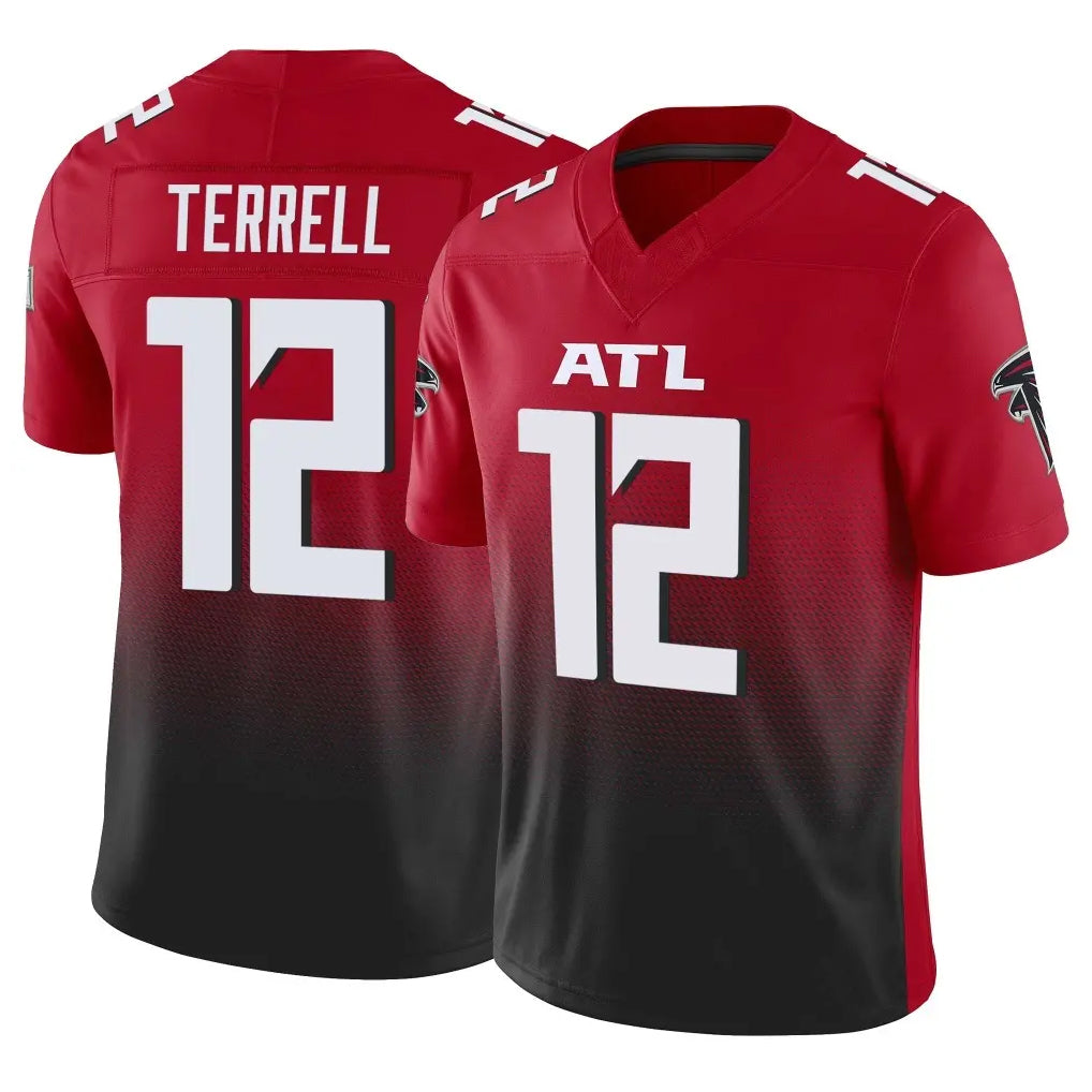 A.Falcons #12 Avieon Terrell Player Red Vapor F.U.S.E. Limited Edoa Stitched Jerseys