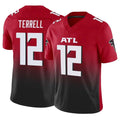 A.Falcons #12 Avieon Terrell Player Red Vapor F.U.S.E. Limited Edoa Stitched Jerseys