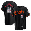 B.Orioles #11 Jordan Westburg Player Black USA 250 Fourth of July Home Game Edoa Stitched Jerseys