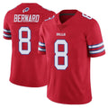 B.Bills #8 Terrel Bernard Player Red Vapor Untouchable Limited Edoa Stitched Jerseys