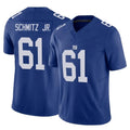 NY.Giants #61 John Michael Schmitz Jr. Player Royal Limited Vapor F.U.S.E. Home Game Edoa Stitched Jerseys