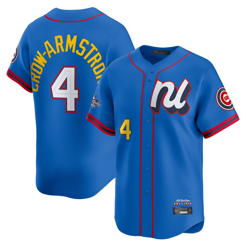 C.Cubs #4 Pete Crow-Armstrong Player Blue National League All-Star Edition Limited Edoa Stitched Jerseys