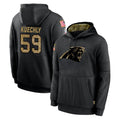 C.Panthers #59 Luke Kuechly Player Black Salute to Service Pullover Hoodies Limited Game Edoa Stitched Jerseys