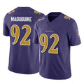 B.Ravens #92 Nnamdi Madubuike Player Purple Vapor F.U.S.E. Limited Edoa Stitched Jerseys