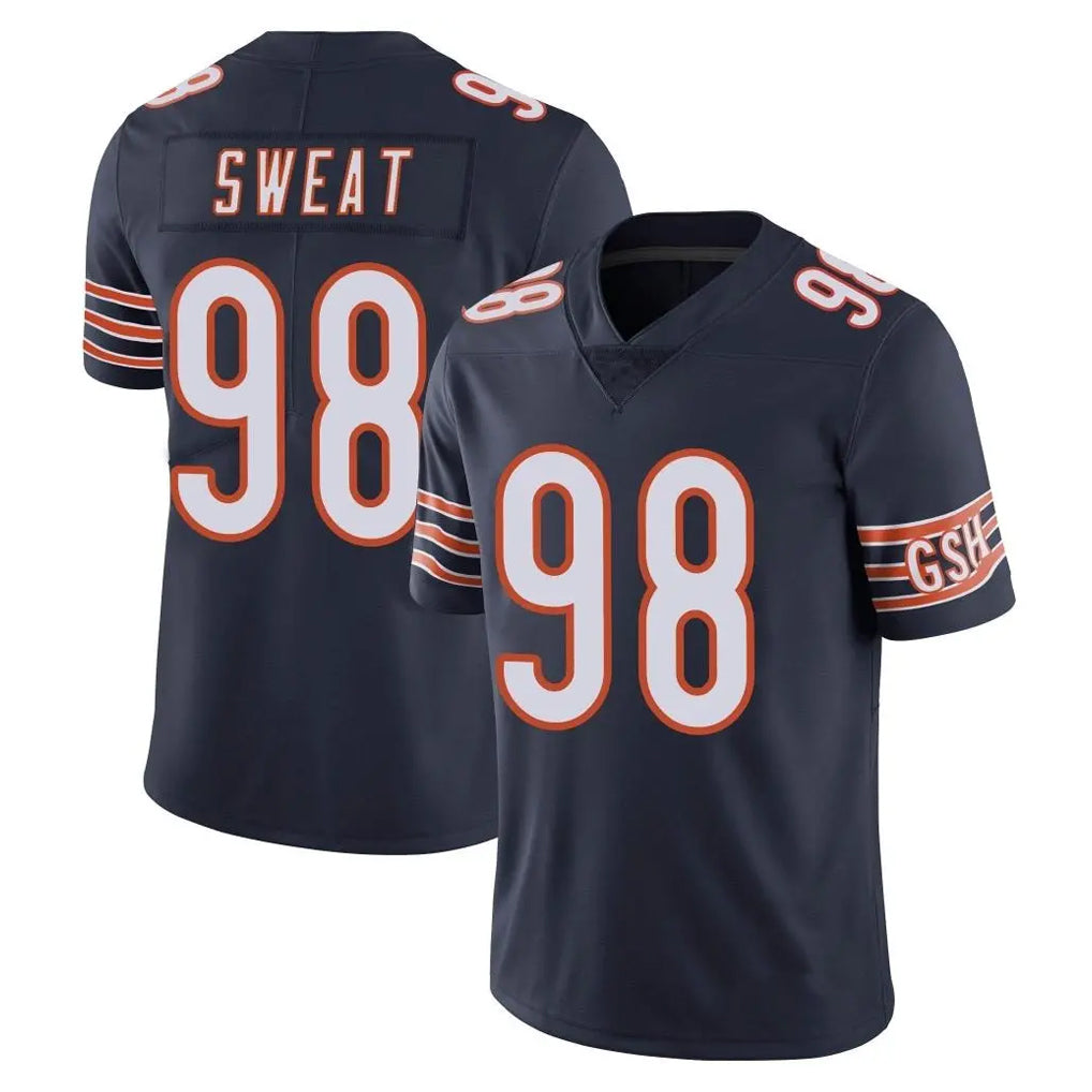 C.Bears #98 Montez Sweat Player Navy Vapor Untouchable Limited Home Game Edoa Stitched Jerseys