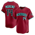 A.Diamondbacks #14 Gabriel Moreno Player Red Limited Home Game Edoa Stitched Jerseys