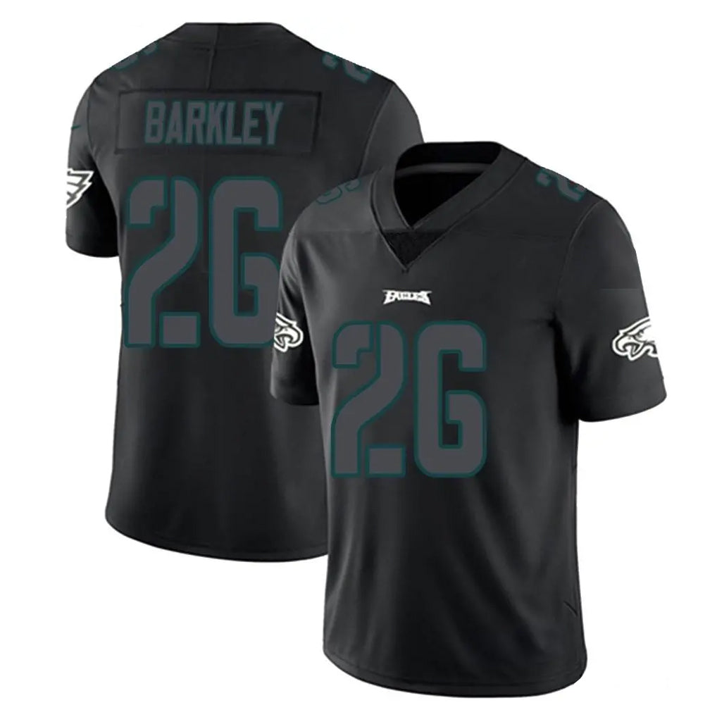P.Eagles #26 Saquon Barkley Player Limited Black Impact Home Game Edoa Stitched Jerseys