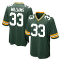 GB.Packers #33 Evan Williams Player Green Home Game Edoa Stitched Jerseys