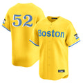 B.Red Sox #52 Wilyer Abreu Player Yellow Limited Home Game Edoa Stitched Jerseys