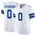 D.Cowboys #0 DeMarvion Overshown Player White Limited Vapor F.U.S.E. Home Game Edoa Stitched Jerseys