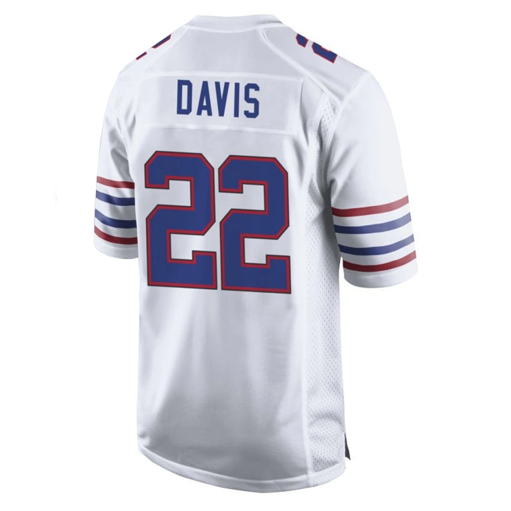 B.Bills #22 Ray Davis Player White Alternate Limited Home Game Edoa Stitched Jerseys