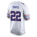 B.Bills #22 Ray Davis Player White Alternate Limited Home Game Edoa Stitched Jerseys