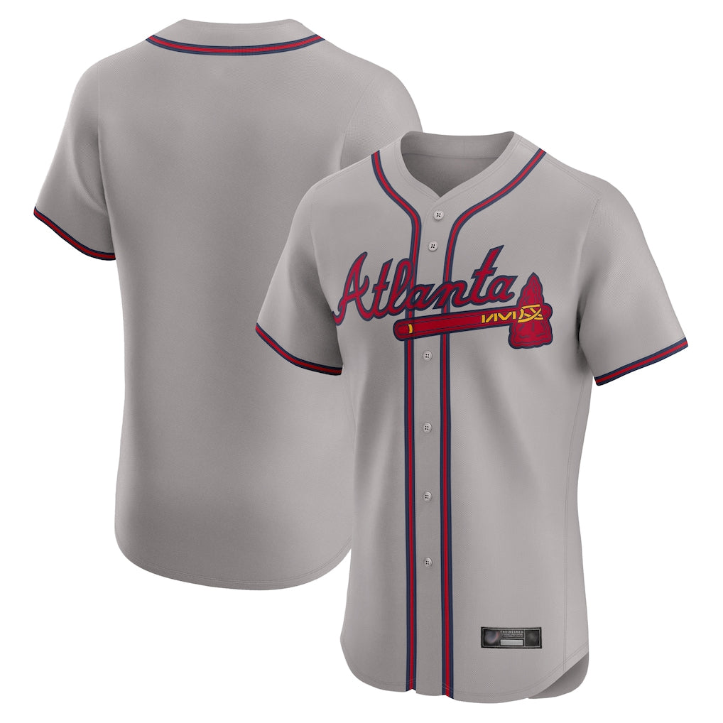 A.Braves ## Braves Blank Player Gray Limited Elite Home Game Edoa Stitched Jerseys
