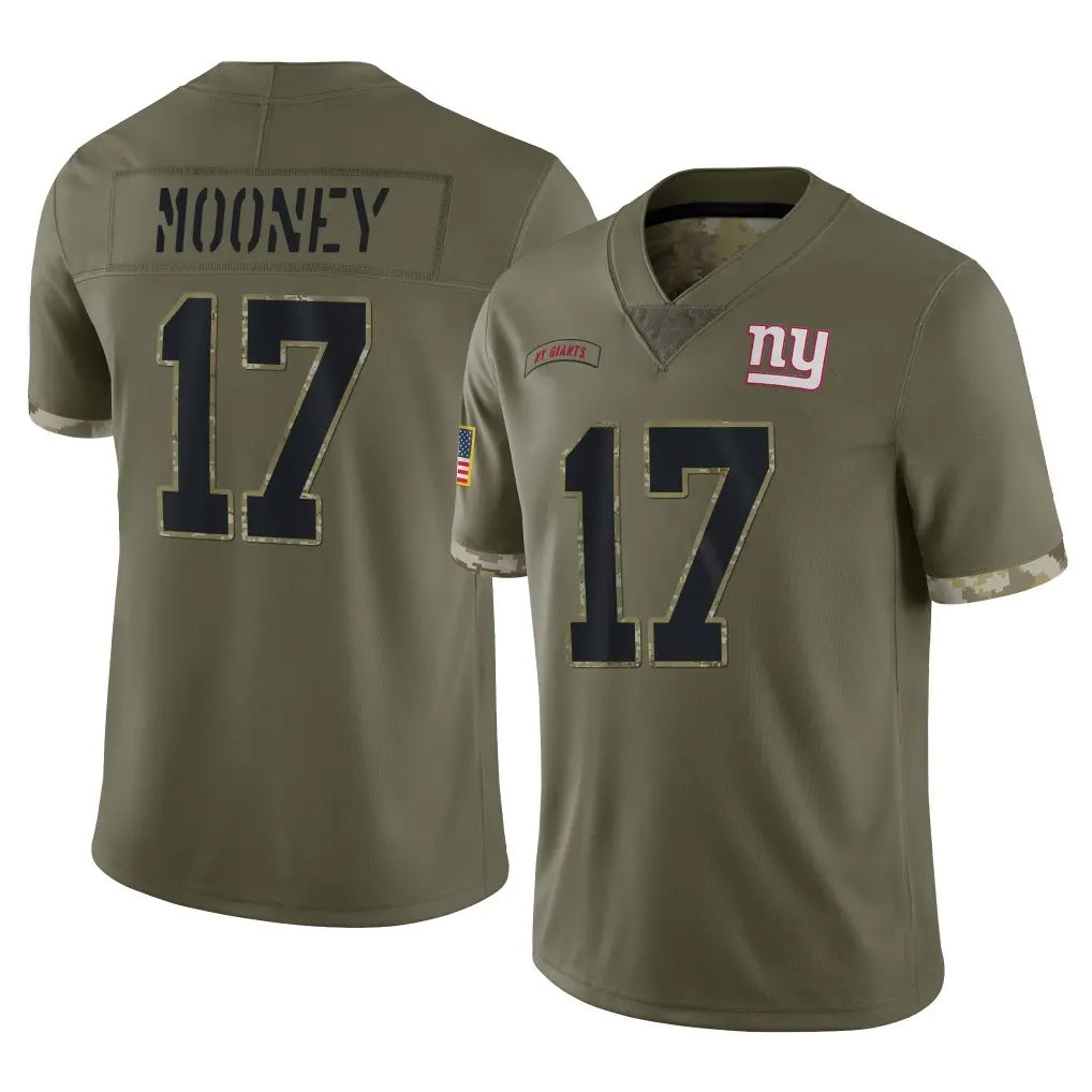 NY.Giants #17 Darnell Mooney Player Olive Salute To Service Limited Edoa Stitched Jerseys