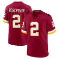 W.Commanders #2 Amik Robertson Player Burgundy Game Home Edoa Stitched Jerseys