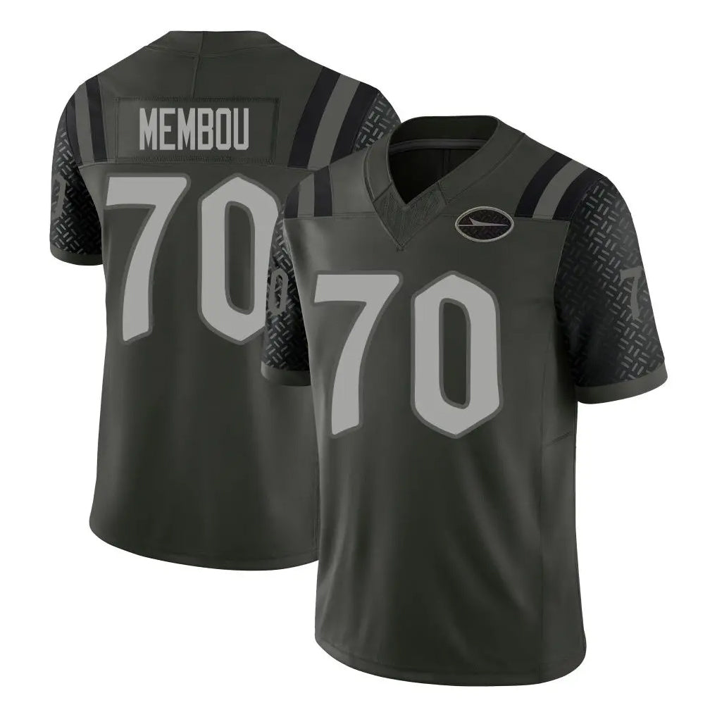 NY.Jets #70 Armand Membou Player Green Limited 2025 Rivalries Collection Home Game Edoa Stitched Jerseys