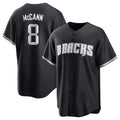 A.Diamondbacks #8 James McCann Player Black Game Home Edoa Stitched Jerseys
