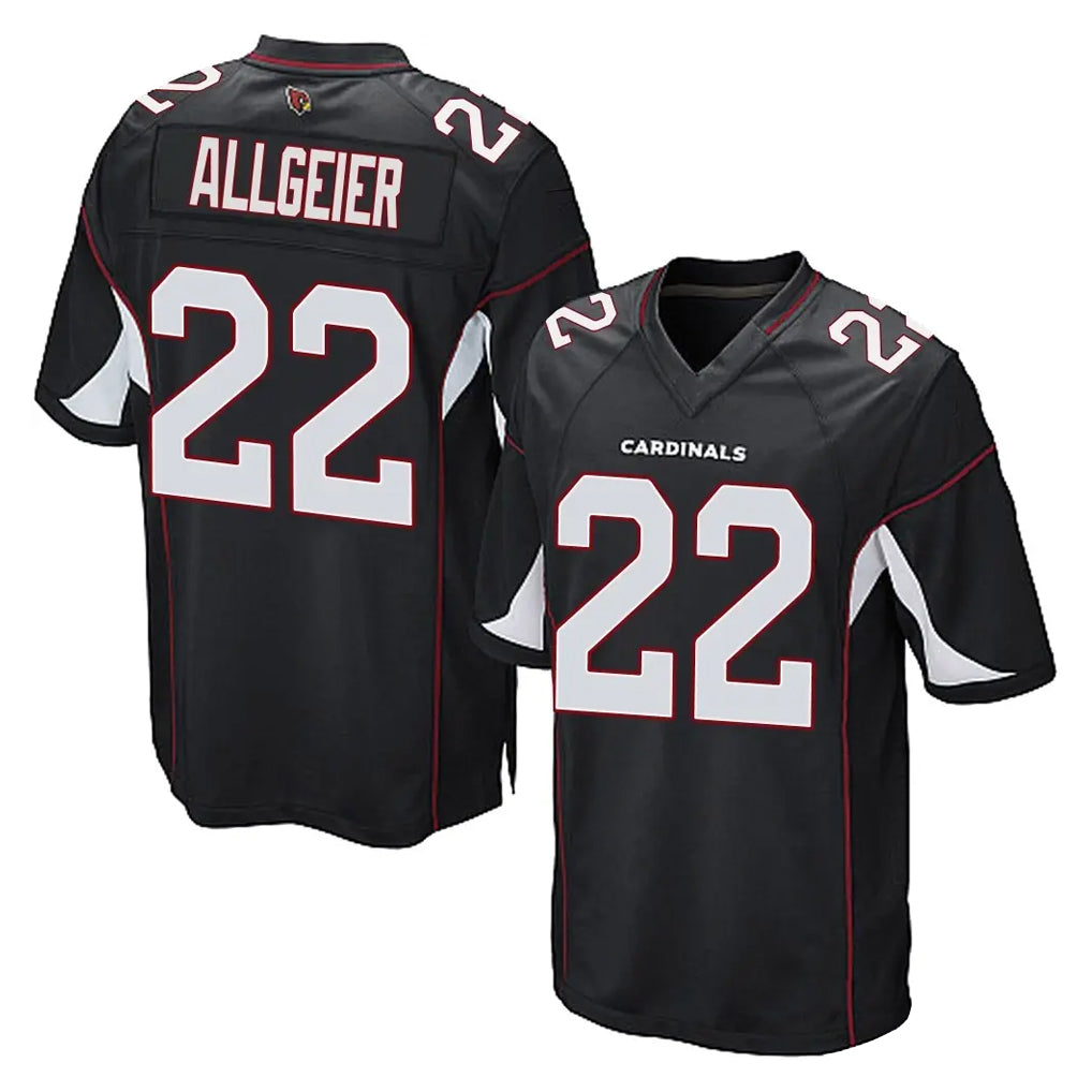 A.Cardinals #22 Tyler Allgeier Player Black Home Game Edoa Stitched Jerseys