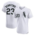 C.White Sox #23 Andrew Benintendi Player White Stripe Limited Elite Home Edoa Stitched Jerseys