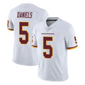 W.Commanders #5 Jayden Daniels Player White Limited Vapor Untouchable Home Game Edoa Stitched Jerseys