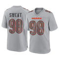 C.Bears #98 Montez Sweat Player Gray Atmosphere Fashion Game Edoa Stitched Jerseys