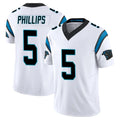 C.Panthers #5 Jaelan Phillips Player White Vapor F.U.S.E. Limited Home Game Edoa Stitched Jerseys
