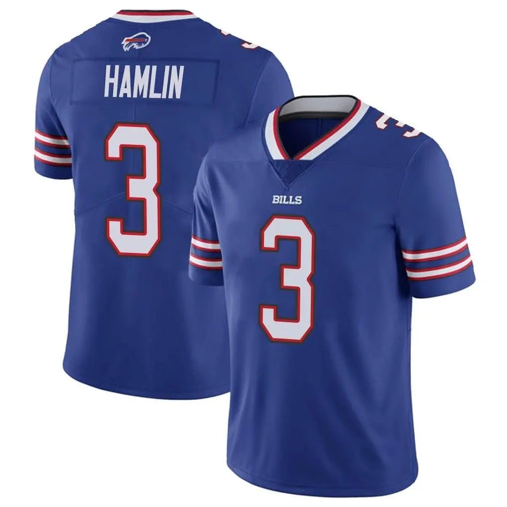 B.Bills #3 Damar Hamlin Player Royal Vapor Untouchable Limited Edoa Stitched Jerseys