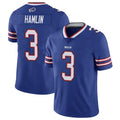 B.Bills #3 Damar Hamlin Player Royal Vapor Untouchable Limited Edoa Stitched Jerseys
