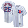 C.Cubs #25 Mois¨¦s Ballesteros Player White Game Home Edoa Stitched Jerseys