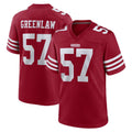 SF.49ers #57 Dre Greenlaw Player Red Game Home Edoa Stitched Jerseys