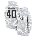 A.Cardinals #40 Pat Tillman Player Arctic Camo Salute to Service Limited Hoodie Edoa Stitched Jerseys