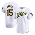 Athletics #15 Seth Brown Player White Limited Home Game Edoa Stitched Jerseys