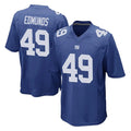 NY.Giants #49 Tremaine Edmunds Player Royal Home Game Edoa Stitched Jerseys