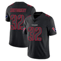 H.Texans #32 David Montgomery Player Black Impact Limited Game Edoa Stitched Jerseys