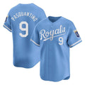KC.Royals #9 Vinnie Pasquantino Player Light Blue Alt Limited Home Edoa Stitched Jerseys