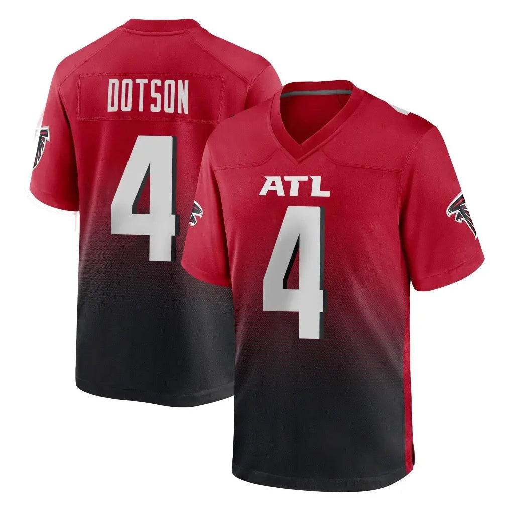 A.Falcons #4 Jahan Dotson Player Red Home Game Edoa Stitched Jerseys