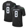 NY.Jets #8 Andre Cisco Player Stealth Black Home Game Edoa Stitched Jerseys