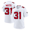 A.Falcons #31 Xavier Watts Player White Team Color Home Game Edoa Stitched Jerseys