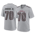 A.Cardinals #70 Paris Johnson Jr. Player Gray Atmosphere Fashion Home Game Edoa Stitched Jerseys