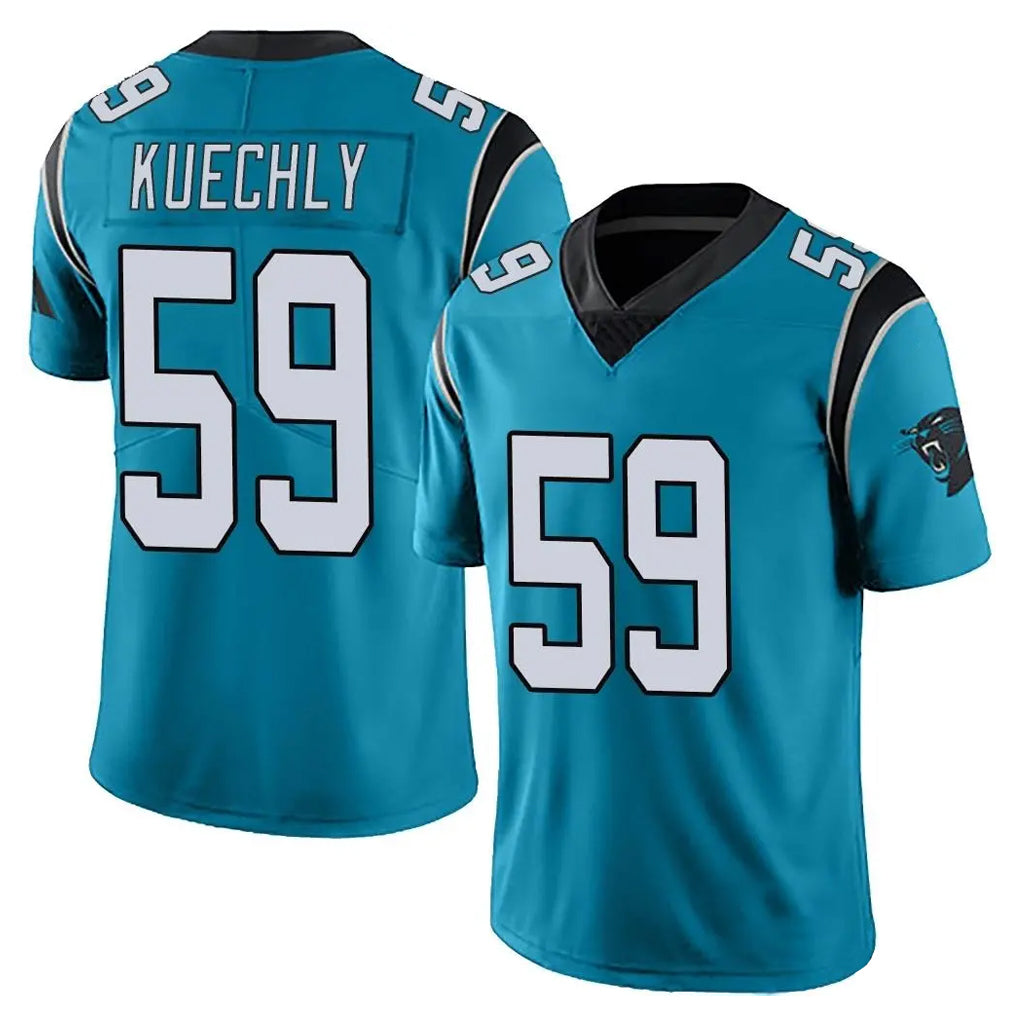C.Panthers #59 Luke Kuechly Player Blue Vapor Untouchable Limited Game Edoa Stitched Jerseys