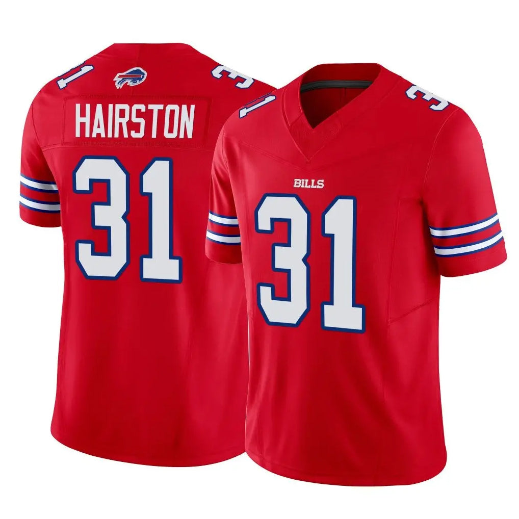 B.Bills #31 Maxwell Hairston Player Red Vapor F.U.S.E. Limited Home Game Edoa Stitched Jerseys
