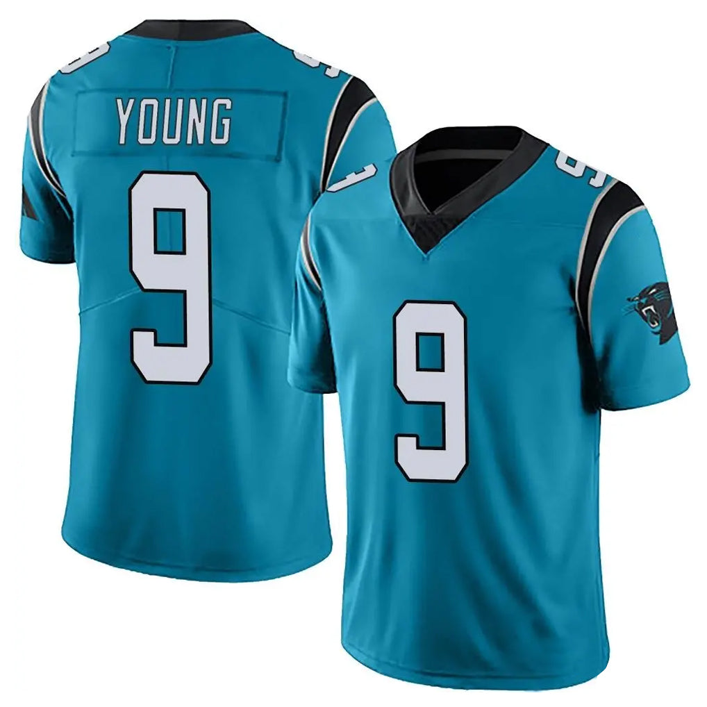 C.Panthers #9 Bryce Young Player Blue Vapor Untouchable Limited Game Edoa Stitched Jerseys